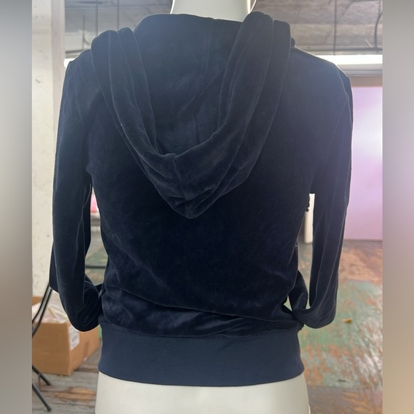 Juicy couture navy blue velour jacket - Picture 2 of 3